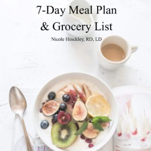 Free 7 Day Meal Plan & Grocery List